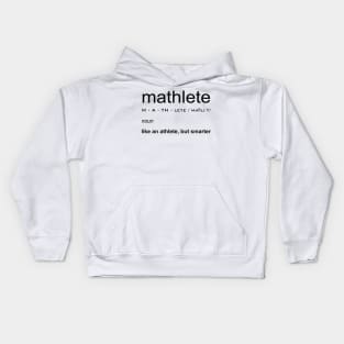 Mathlete Definition Kids Hoodie